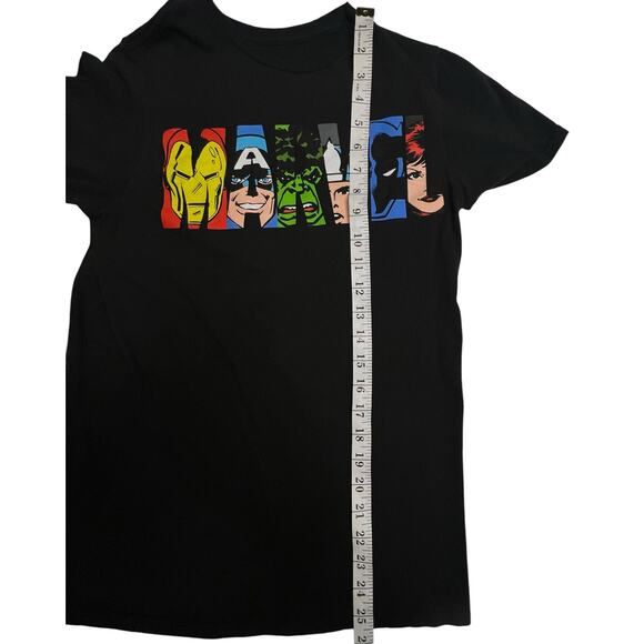 Marvel Comics Avengers T-Shirt – Black, Size S – Iron Man, Captain America, Thor - Picture 8 of 8
